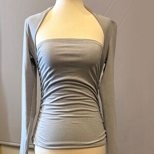 Elegant Gray Women's Top